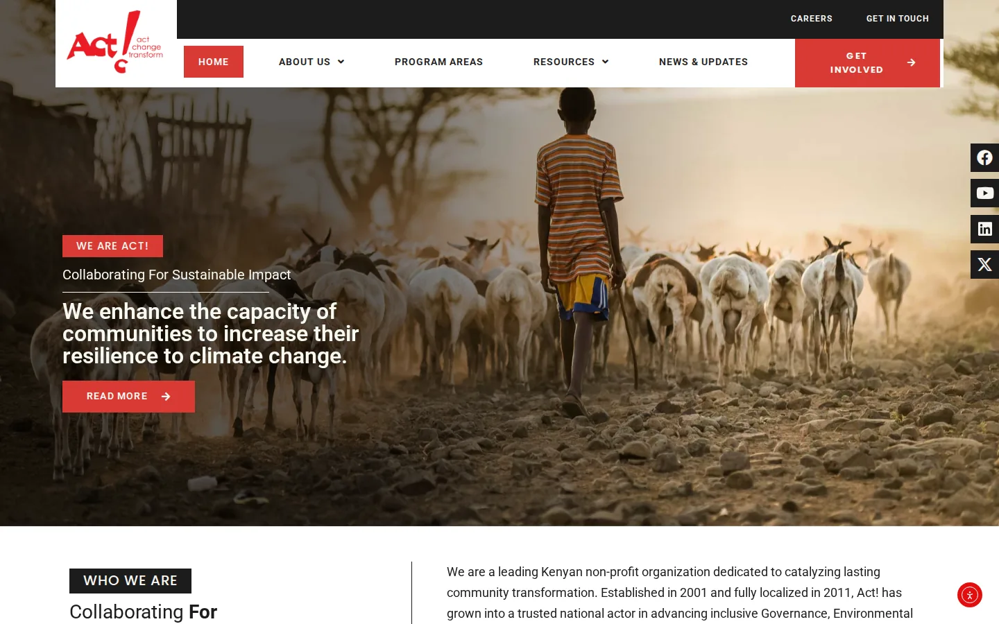 Screenshot of act.or.ke